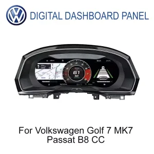 Volkswagen Digital Instrument Cluster para Golf 7 Passat B8 CC 12.3 pulgadas IPS LCD vista frontal