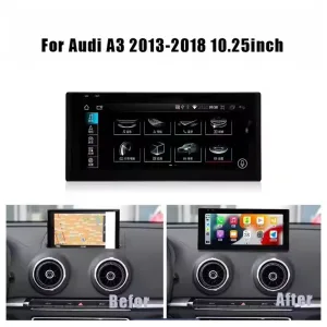Equipo de sonido Audi A3 con CarPlay (2013-2018) con CPU de 8 núcleos, 8+128 GB 3 03 2