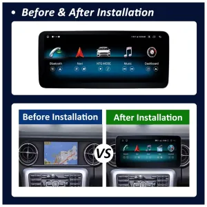 Actualice su Mercedes SLK W171 Android Head Unit 2008-2011 NTG4.5 con CPU de 8 núcleos, 4+64GB o 6+128GB, pantalla IPS de 12,3″, DSP, Wireless CarPlay & Android Auto.