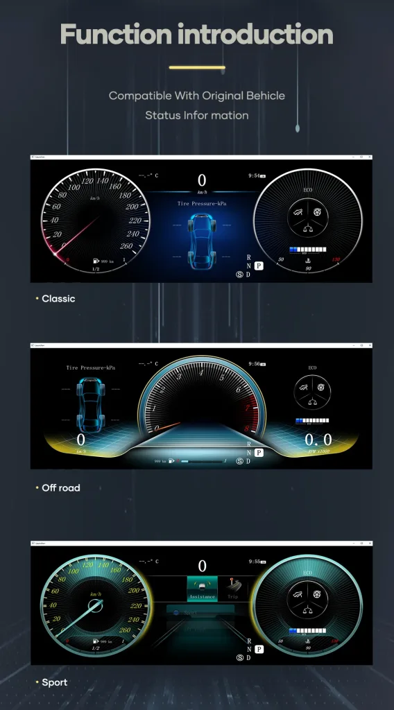 Mercedes ML GL Digital Cluster 2005-2010 | 12.3″ CarPlay, Android Auto