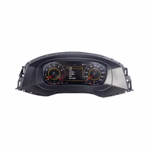 Vista frontal del cuadro de instrumentos digital del Volkswagen Passat 2016 2017 que muestra el panel LCD IPS de 12,3 pulgadas.