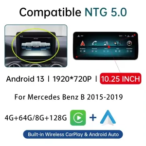 Mercedes Clase B Android Head Unit 2012-2018 | CarPlay DSP