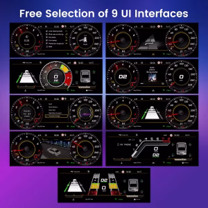Cuadro de instrumentos digital de 12,3 pulgadas para Audi TT 2009-2013