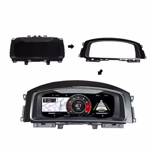 Cuadro de instrumentos digital del VW Golf Mk7: adaptación a Linux para el Passat B8 y el Arteon 7 Marco de montaje para el cuadro de instrumentos digital de Volkswagen (Golf 7, Passat B8, CC) con pantalla de 12,3 pulgadas