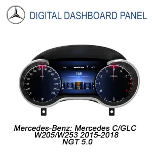Mercedes C GLC Cluster digital W205/W253 2015-2018 | 12.3″ CarPlay