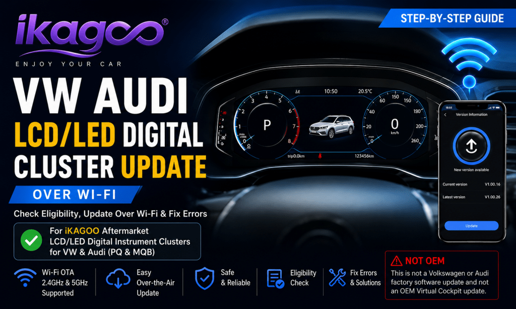 Actualización del cuadro de instrumentos digital LCD/LED de VW y Audi