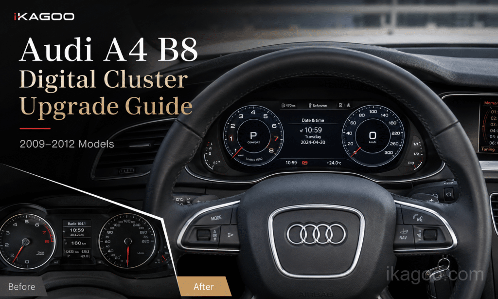 Guía de actualización del cuadro digital Audi A4 B8 para modelos 2009–2012