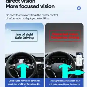 Audi A4 B8 Digital Instrument Cluster with CarPlay Map Sync″ Virtual Cockpit 7 Velocímetro Audi