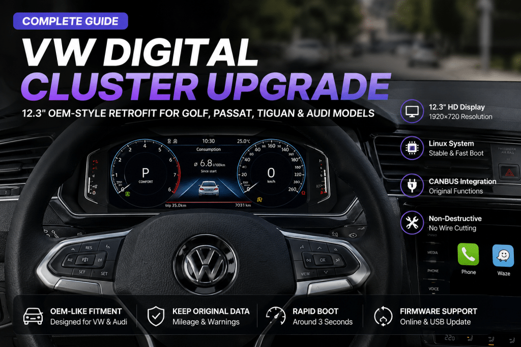 Guía de actualización del cuadro de instrumentos digital de VW
