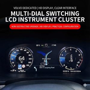 Panel de instrumentos digital LCD de 12,3" de Volvo para los modelos XC60, XC90, S90 y S60