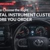 Cómo elegir el cuadro de instrumentos digital adecuado antes de realizar el pedido