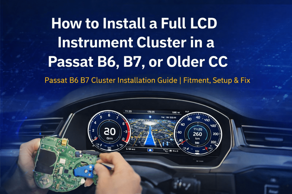 Passat B6 B7 Cluster Guía de Instalación | Montaje, Configuración y Fijación