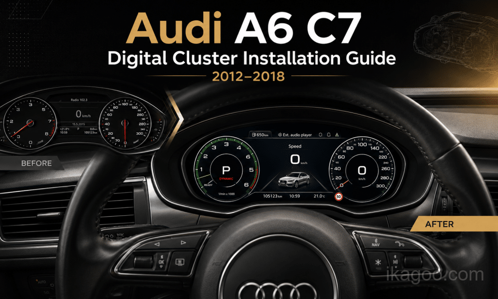 Cómo instalar un cuadro de instrumentos digital para Audi A6 C7 (2012-2018)
