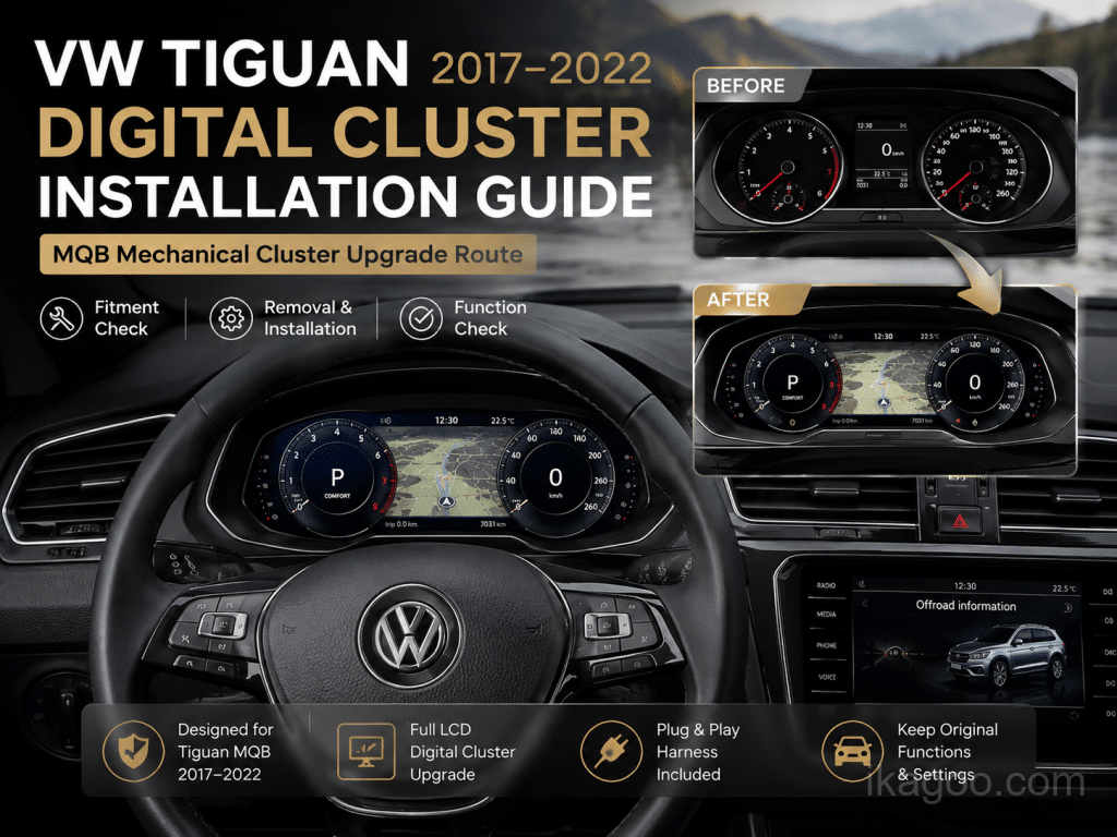 Guía de instalación del clúster digital del Volkswagen Tiguan MQB (2017-2022)