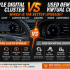Mejor actualización de cuadro digital: estilo OEM frente a Virtual Cockpit OEM usado