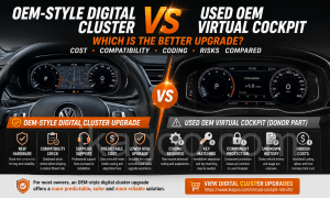 Mejor actualización de cuadro digital: estilo OEM frente a Virtual Cockpit OEM usado