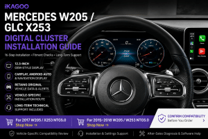 Mercedes W205 digital cluster installation guide