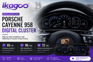 Instalación del clúster digital del Porsche Cayenne 958