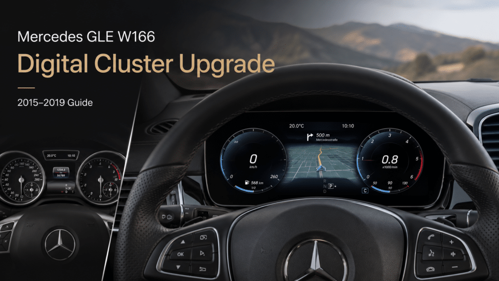 Actualización de la pantalla del conductor: guía para el cuadro de instrumentos digital del Mercedes GLE W166