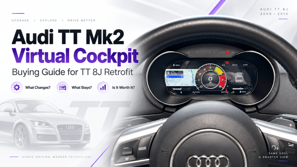 Guía de compra del Virtual Cockpit para Audi TT Mk2: ¿Qué cambia, qué se mantiene y vale la pena la adaptación del 8J?