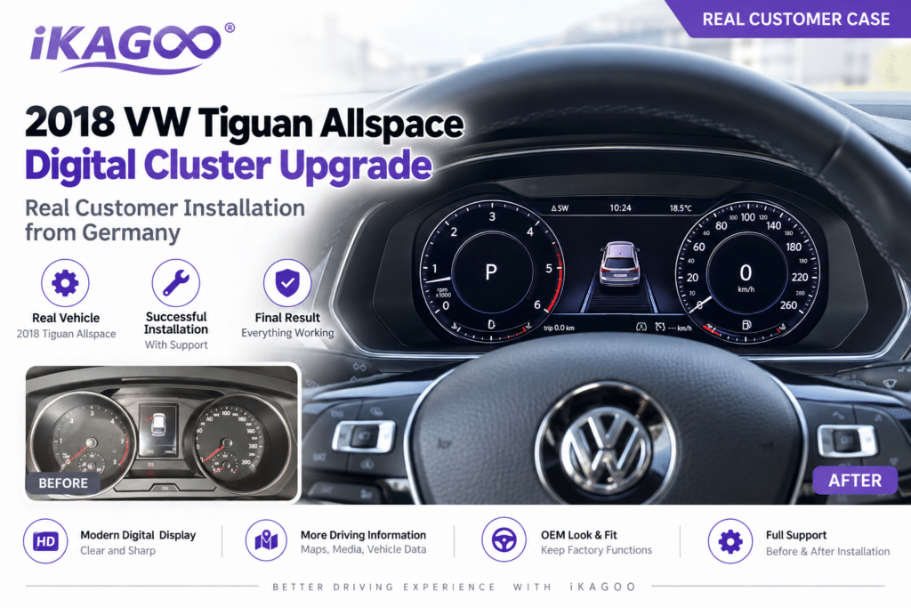 Actualización a cuadro digital en VW Tiguan Allspace 2018 – Caso real de instalación por un cliente
