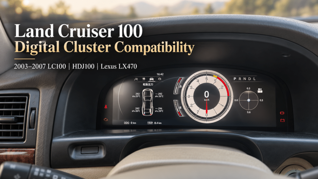 Compatibilidad del cuadro digital del Land Cruiser 100: lo que los propietarios de LC100, HDJ100 y LX470 deben confirmar antes de comprar
