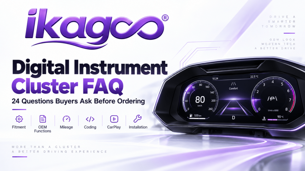 Preguntas frecuentes sobre el cuadro de instrumentos digital: 24 preguntas críticas que los compradores hacen antes de pedir