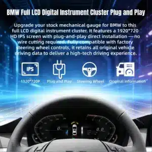 BMW E90 Digital Cluster – 12.3" CarPlay Virtual Cockpit for E91 E92 E93 2005–2012 6 BMW E90 E91 E92 E93 digital cluster 2005-2012 image 06