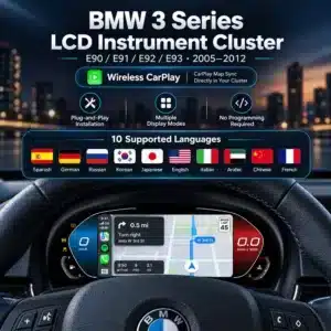 BMW E90 Digital Cluster – 12.3" CarPlay Virtual Cockpit for E91 E92 E93 2005–2012 3 BMW E90 E91 E92 E93 digital cluster 2005-2012 image 09