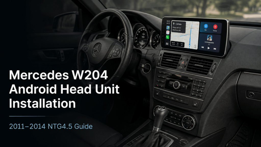 Instalación de la unidad principal Android para Mercedes W204: guía de 14 pasos NTG4.5 para 2011–2014