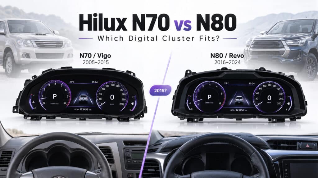 Grupo digital Toyota Hilux N70 vs N80: ¿Cuál se adapta a tu Hilux?