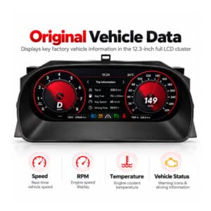 vw caddy digital cluster trip fuel data