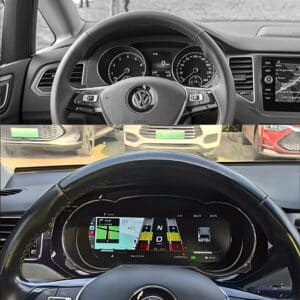 cuadro digital vw golf sportsvan antes después de la mejora