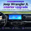 Actualización del interior del Jeep Wrangler JL: ¿Vale la pena la cabina de doble pantalla?