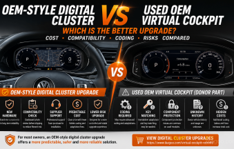 Mejor actualización de cuadro digital: estilo OEM frente a Virtual Cockpit OEM usado