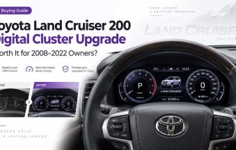 Actualización de cuadro digital Toyota Land Cruiser Serie 200 instalada en salpicadero J200 LC200